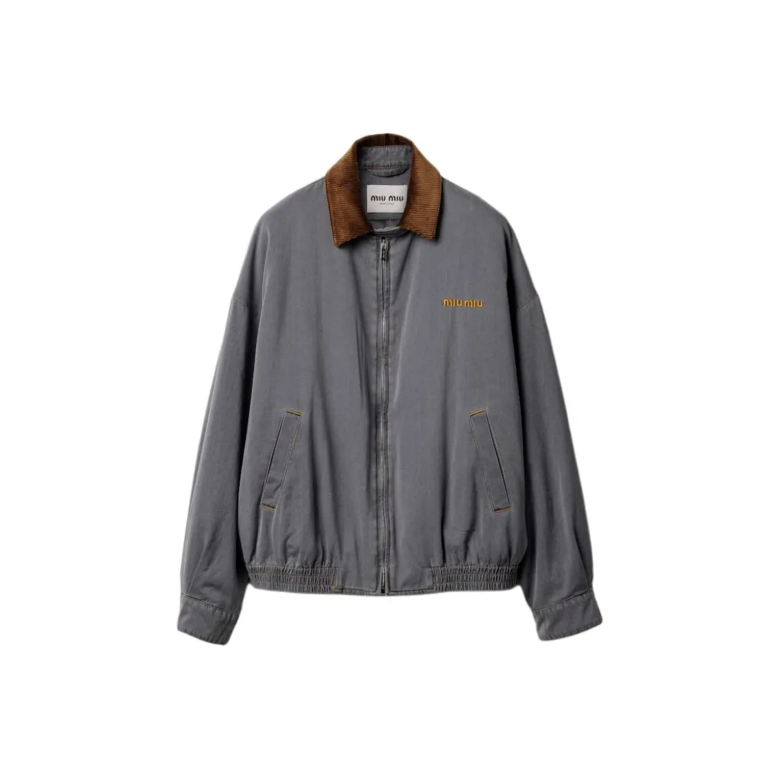 MIU MIU Velvet trim Bomber Jacket