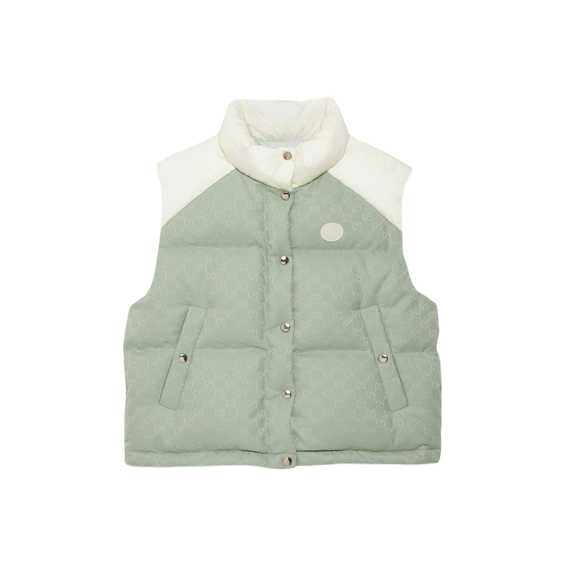 GUCCI Monogrammed Button Up Padded Vest