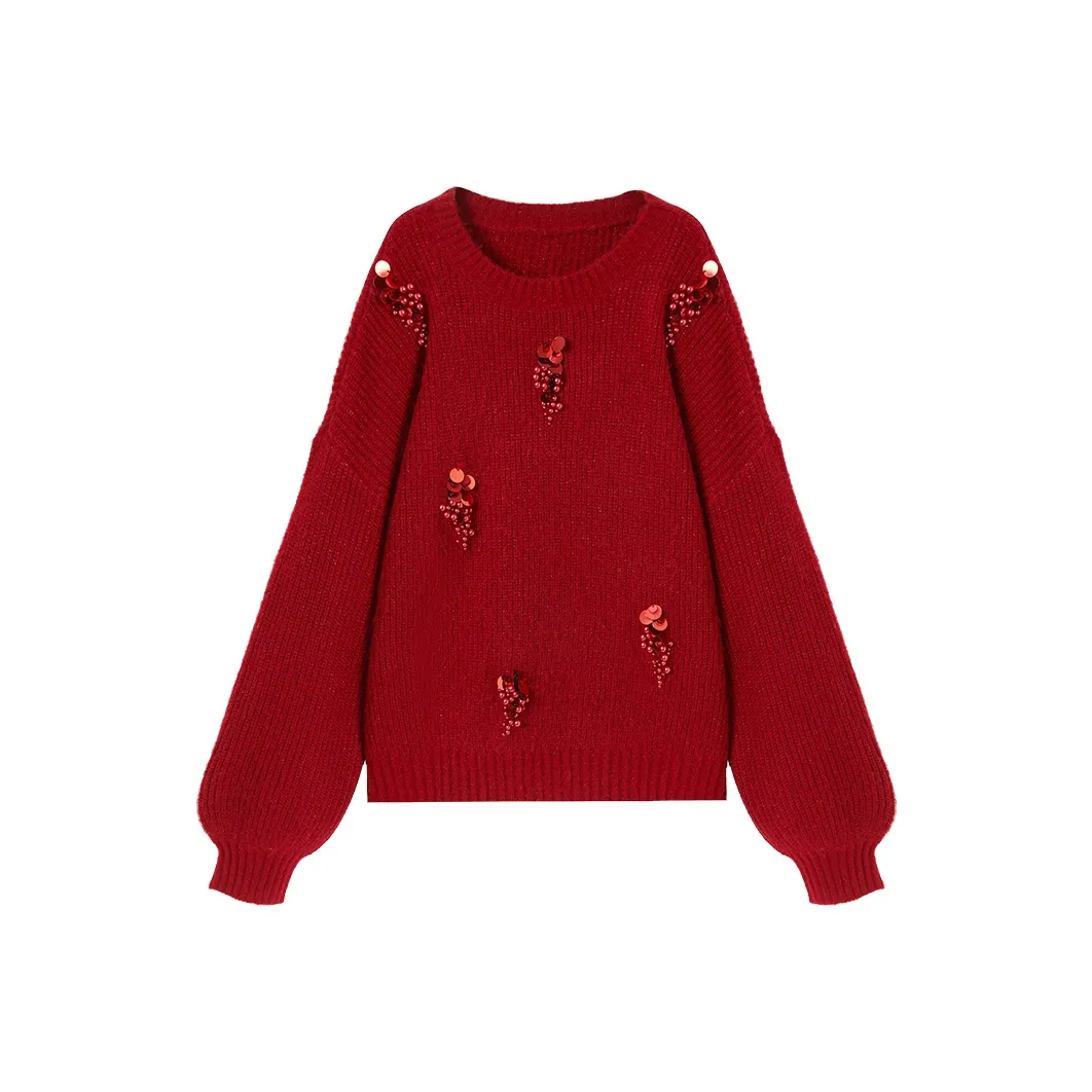 XIANGYING Красный Женский Трикотаж