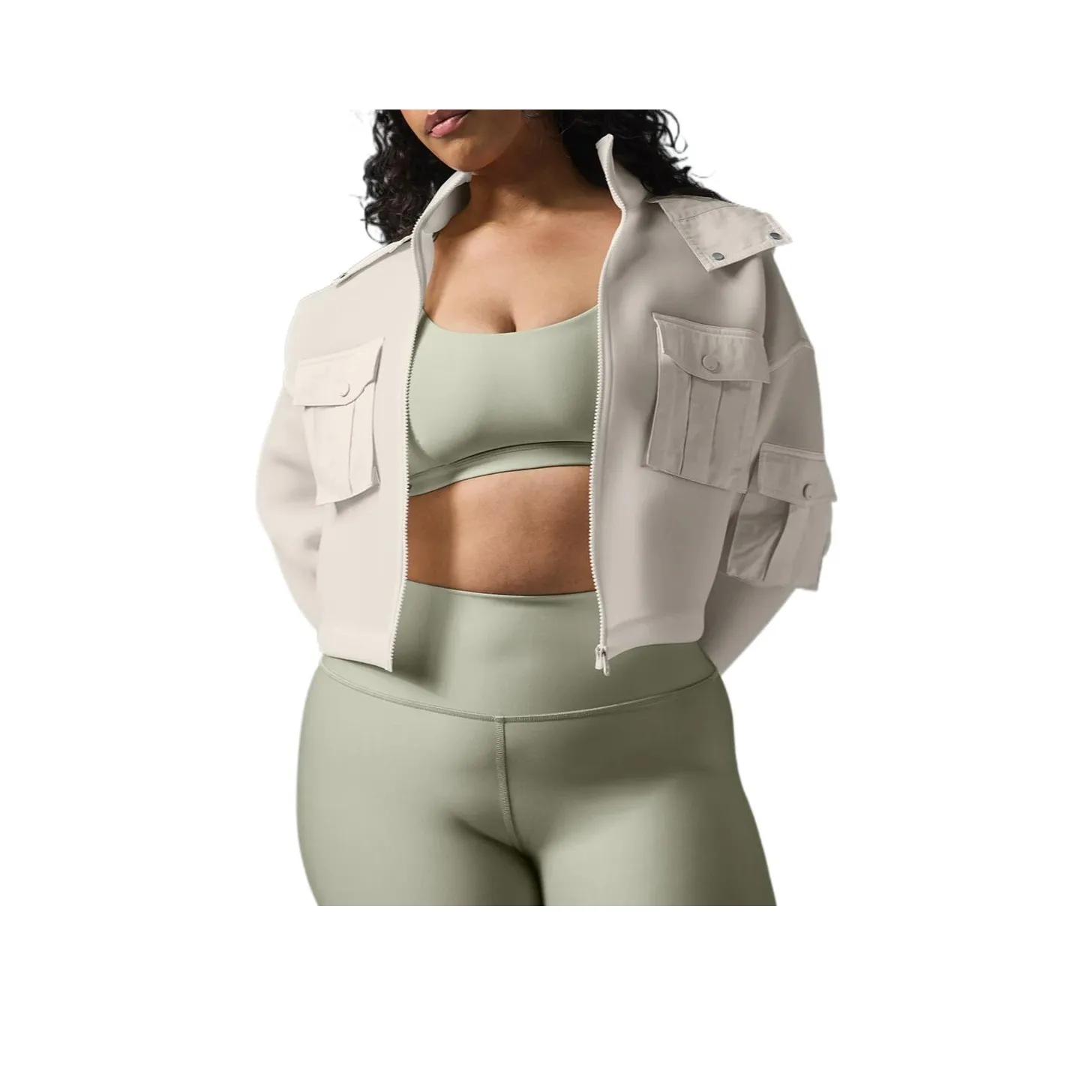 Alo Yoga Jackets Women's White Ivory