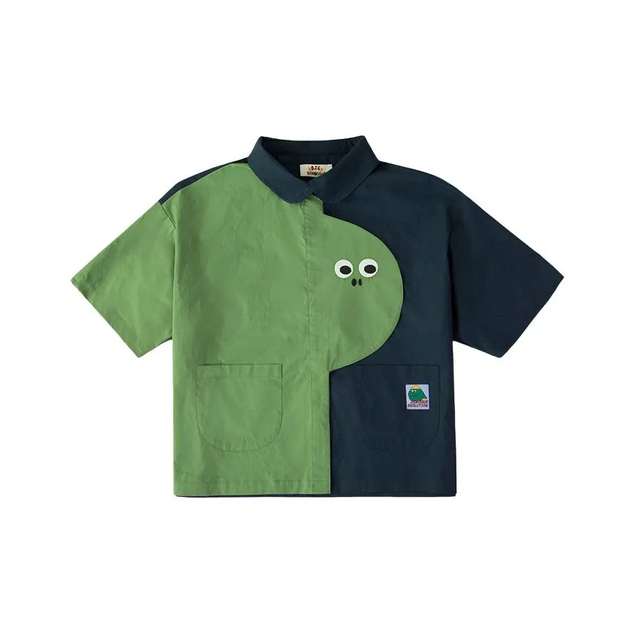 Cloud Factory Рубашка Женская Синяя Зеленая