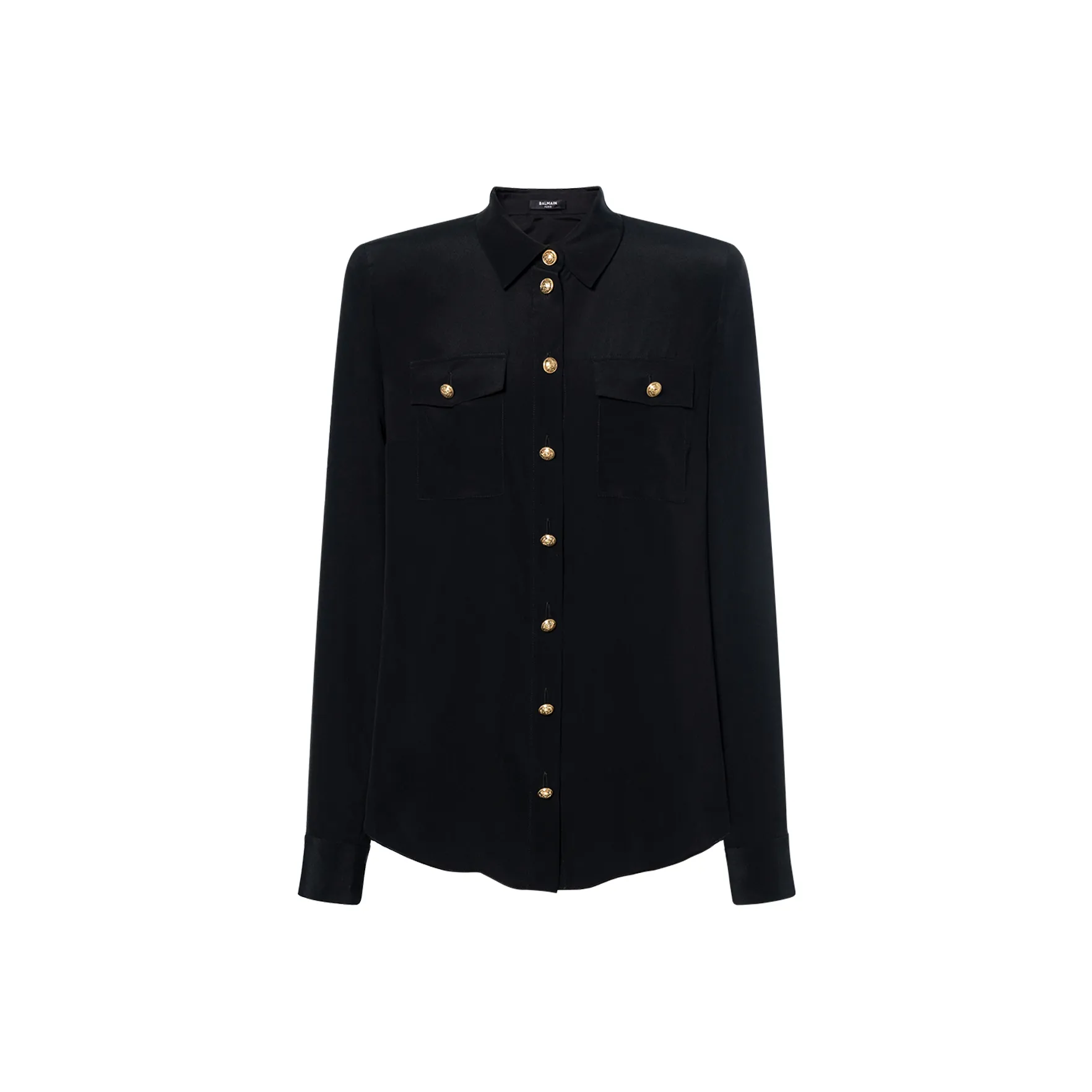 BALMAIN Embossed Buttons Long Sleeved Shirt