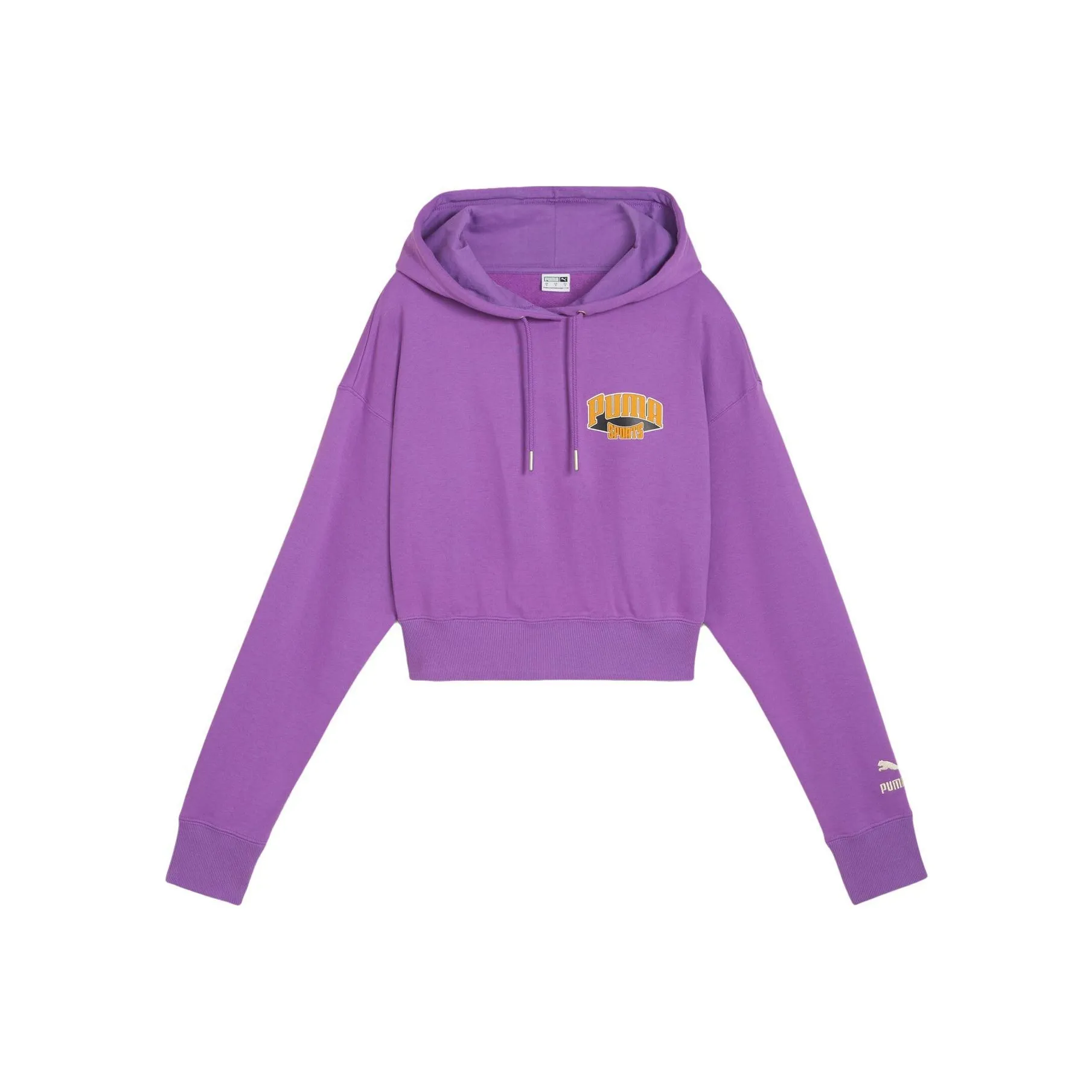 PUMA Cropped Hoodie Толстовка Женская Фиолетовая