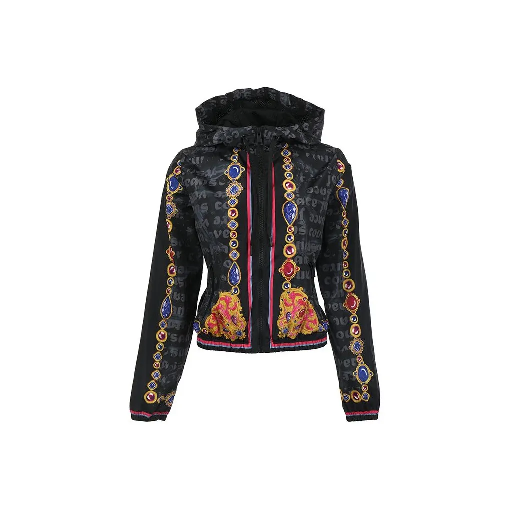 VERSACE JEANS COUTURE SS24 Куртки и Пальто Женские Черные