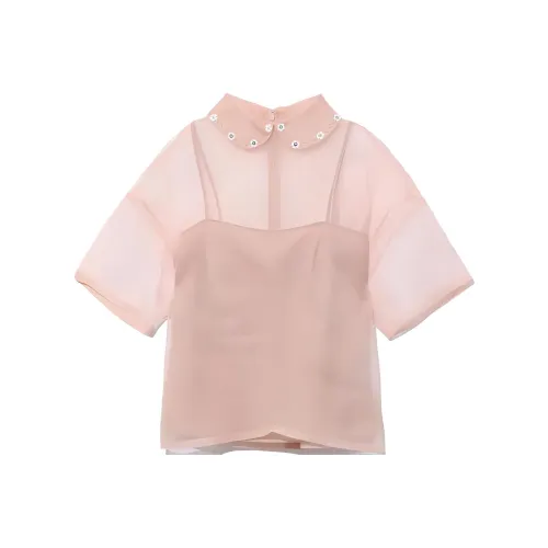 RED VALENTINO Розовые Женские Рубашки