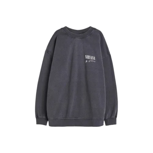 H&M Темно-серый Женские Свитшоты