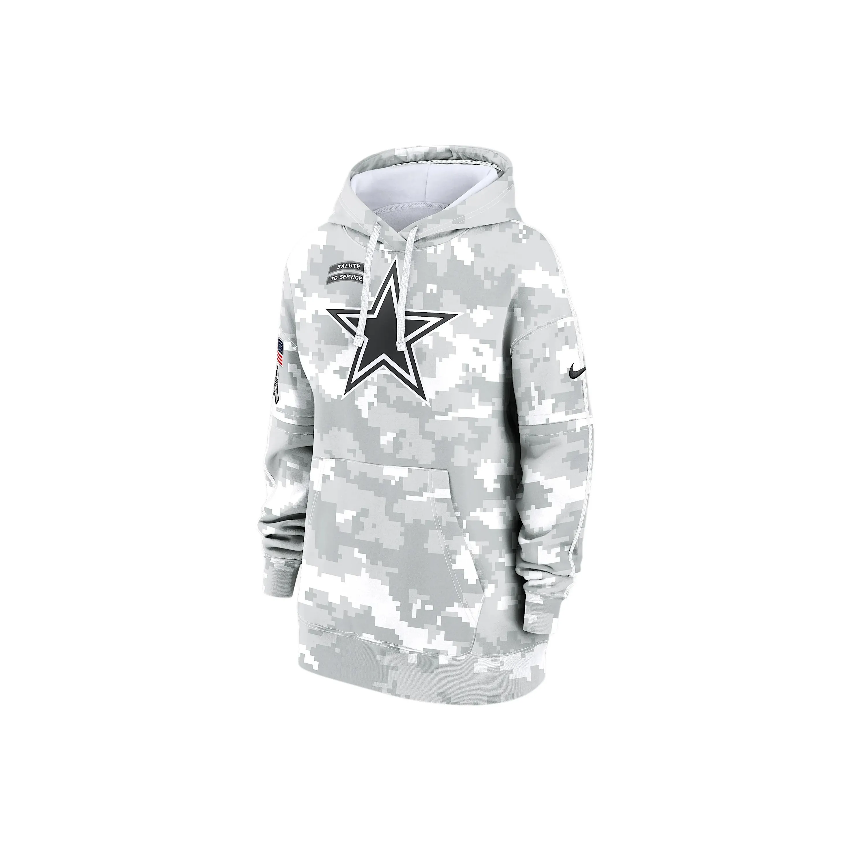 Nike Dallas Cowboys Salute To Service Primary Edge Club Women's Nike Nfl Pullover Hoodie