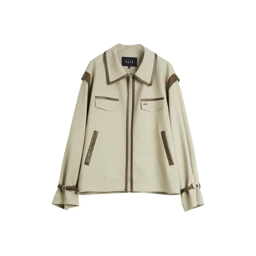 ELLE Куртки и Пальто Женские Хаки Зеленый