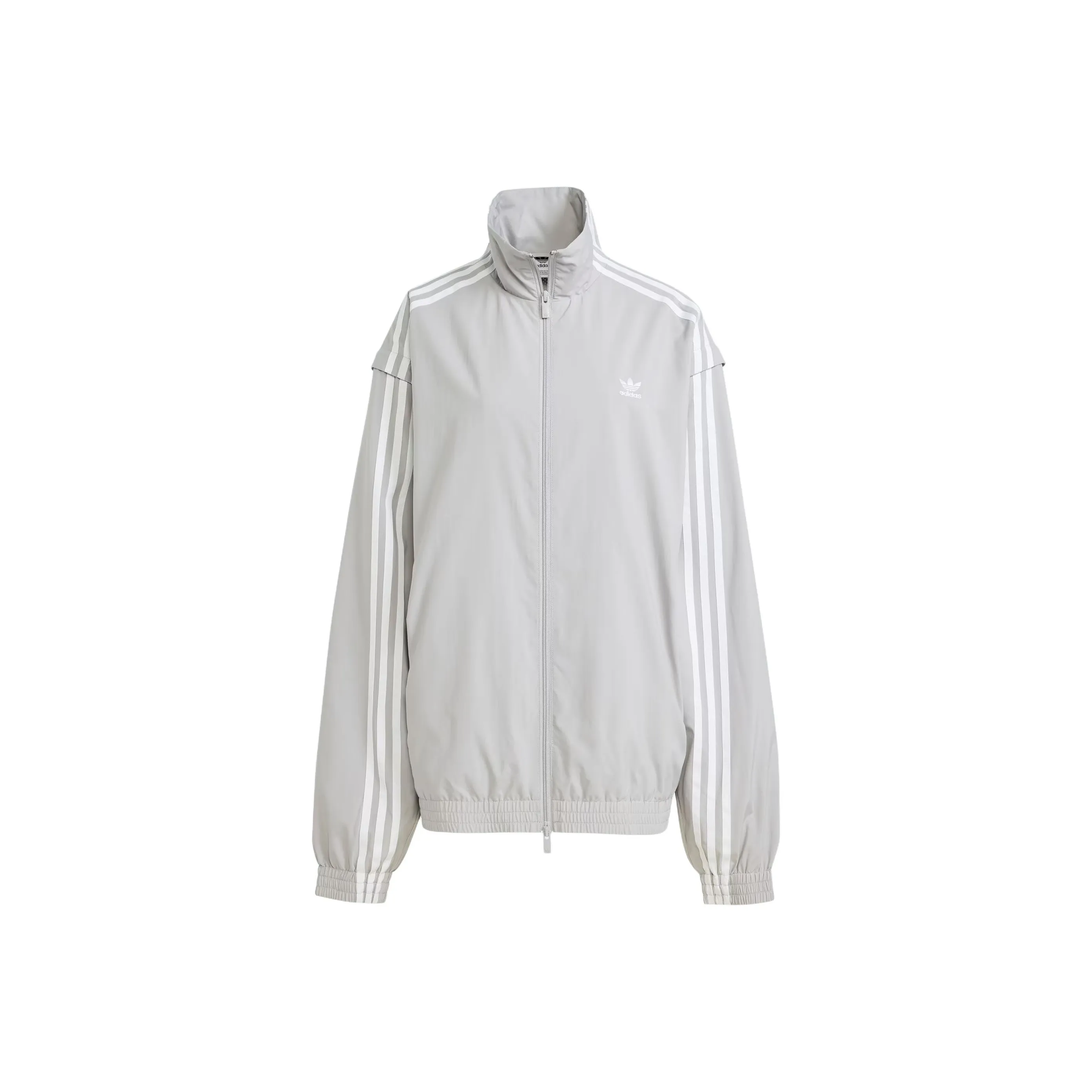 Adidas Originals Woven Firebird ADILENIUM ZIP OFF TRACK TOP Jackets & Coats Women's Light Gray