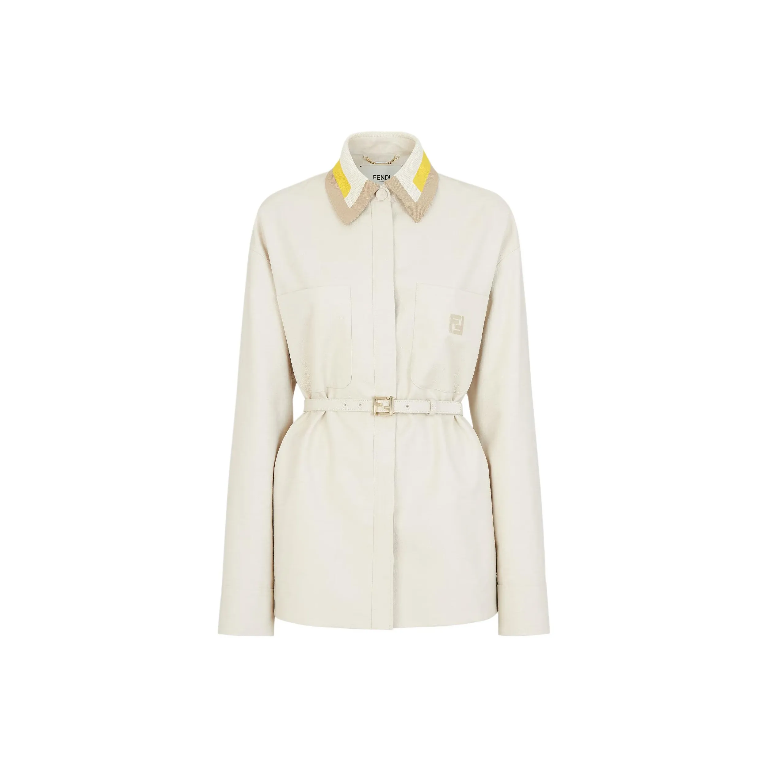 FENDI Ff Embellished Belted Waist Jacket