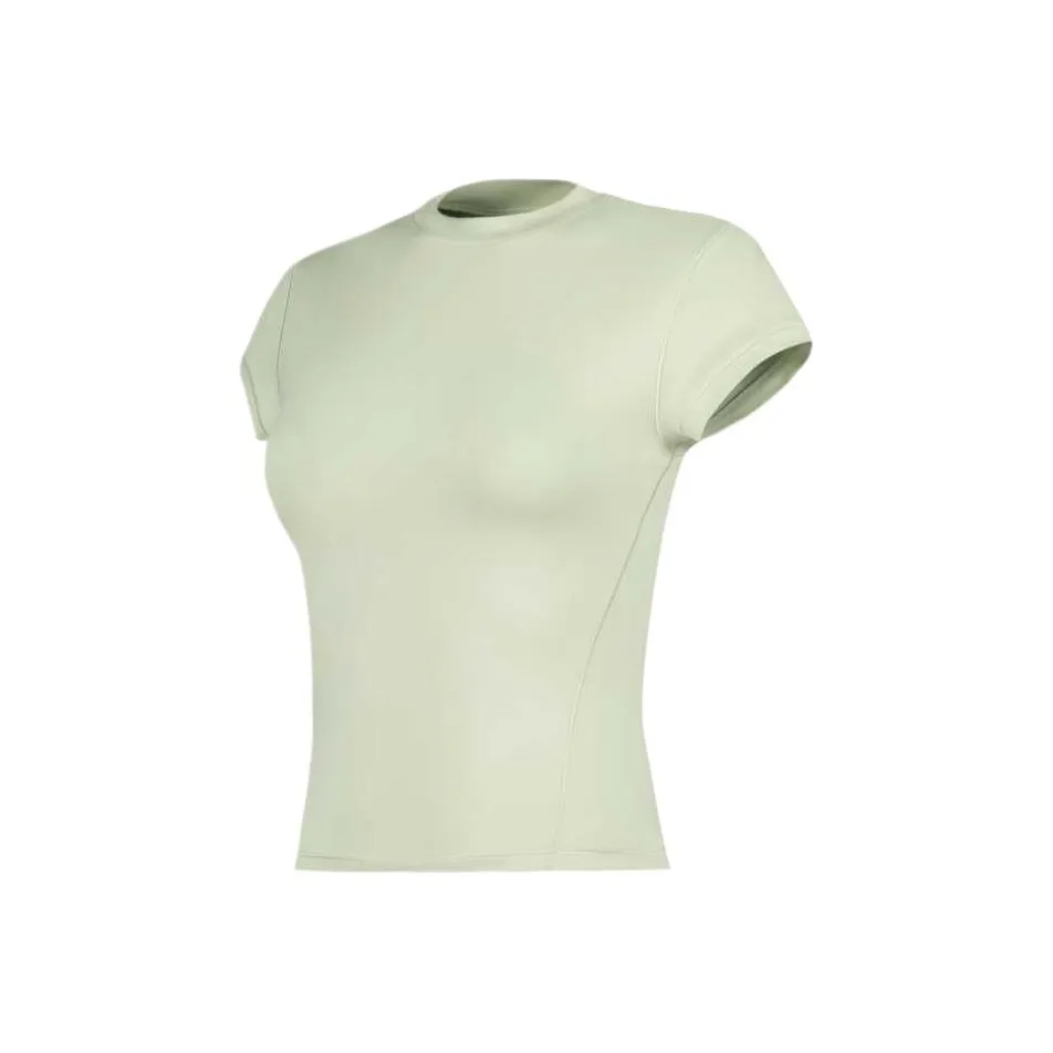 New Balance совместный бренд Стандартная футболка Женская Оливково-зеленая