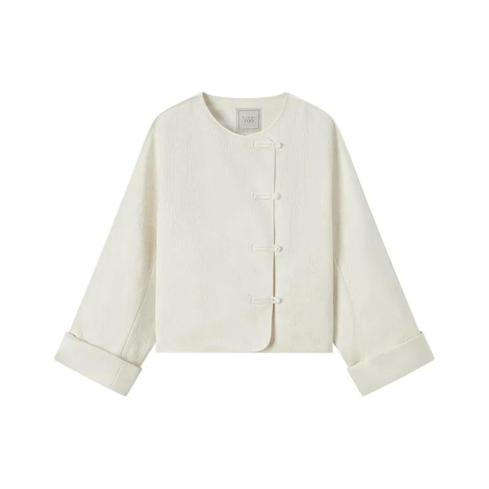 EICHITOO Куртки Пальто Женские Экрю