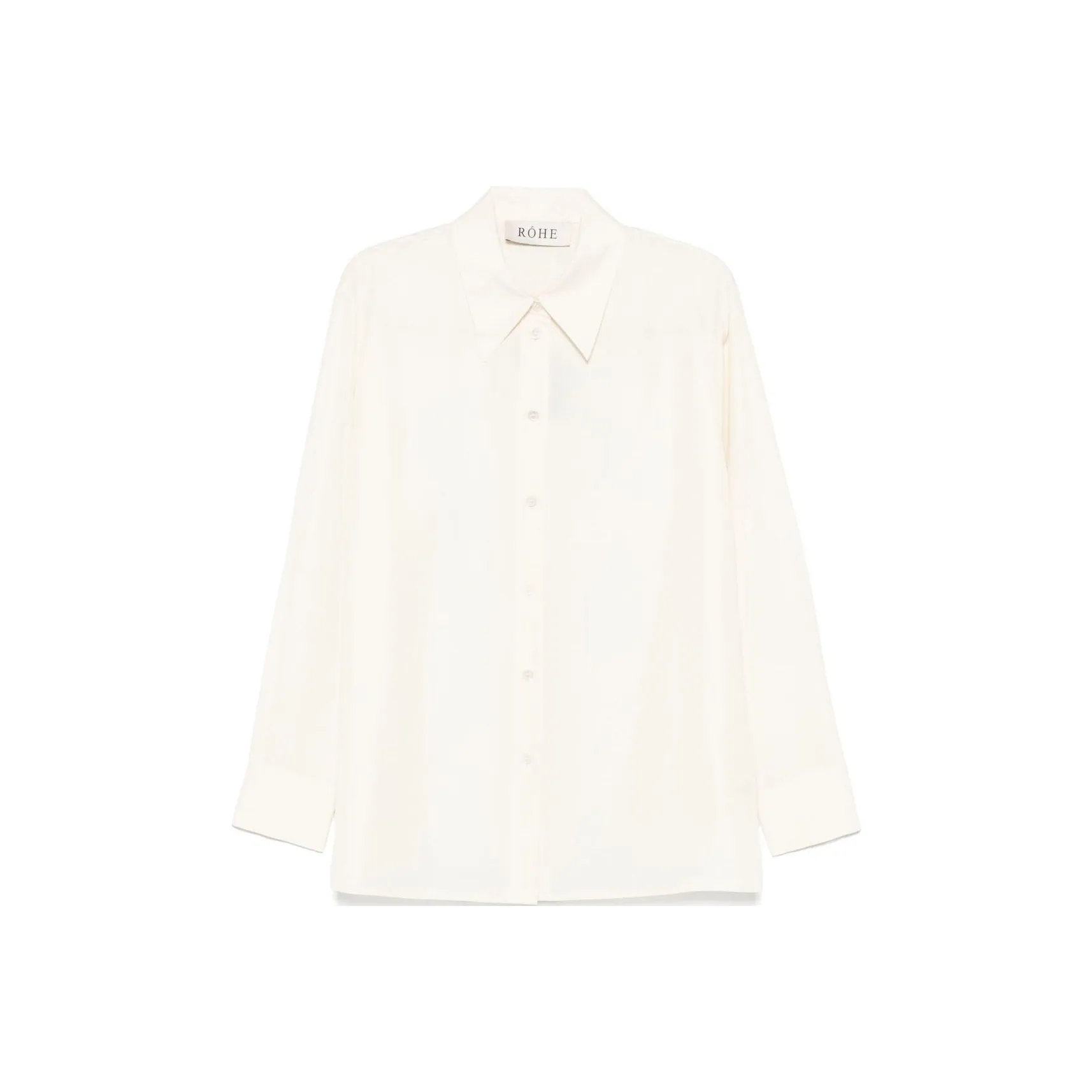 Róhe Long Sleeved Satin Shirt