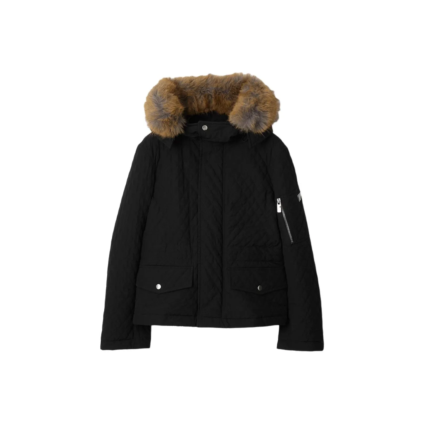 Burberry Short Quilted Nylon Jacket 'Black'