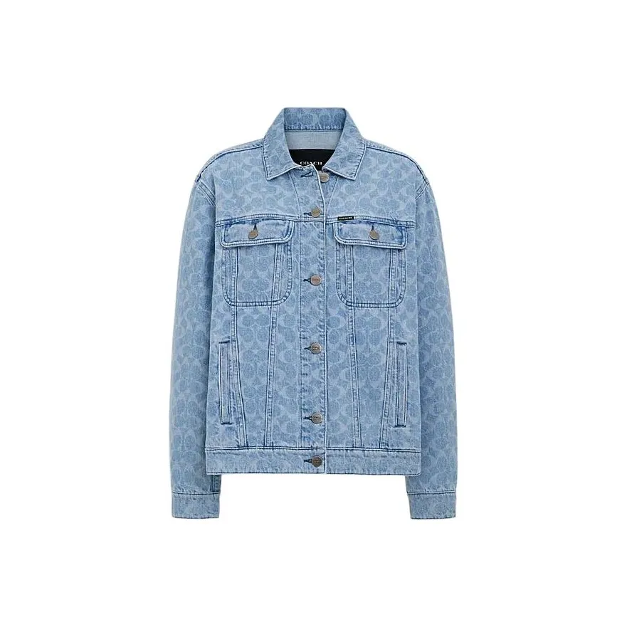COACH SS24 Куртки Пальто Женские Светло-Промытый