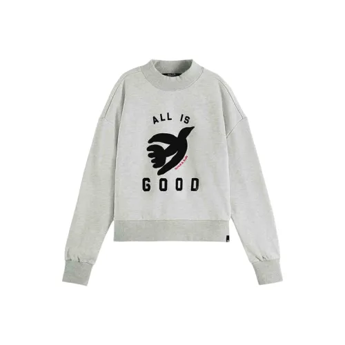 Scotch&Soda Вересковый серый Женские свитшоты