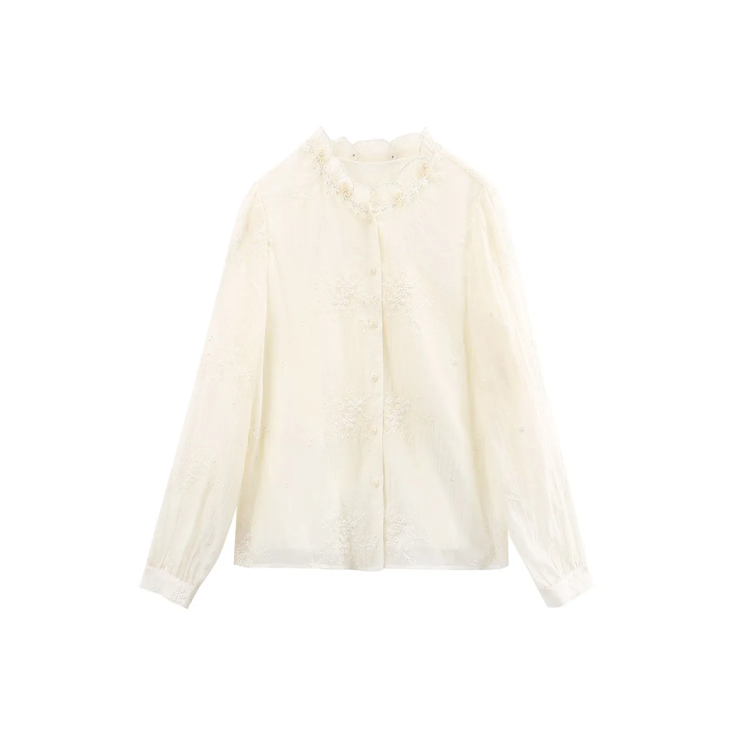 A paradise for awakening Рубашка Женские Бежевый