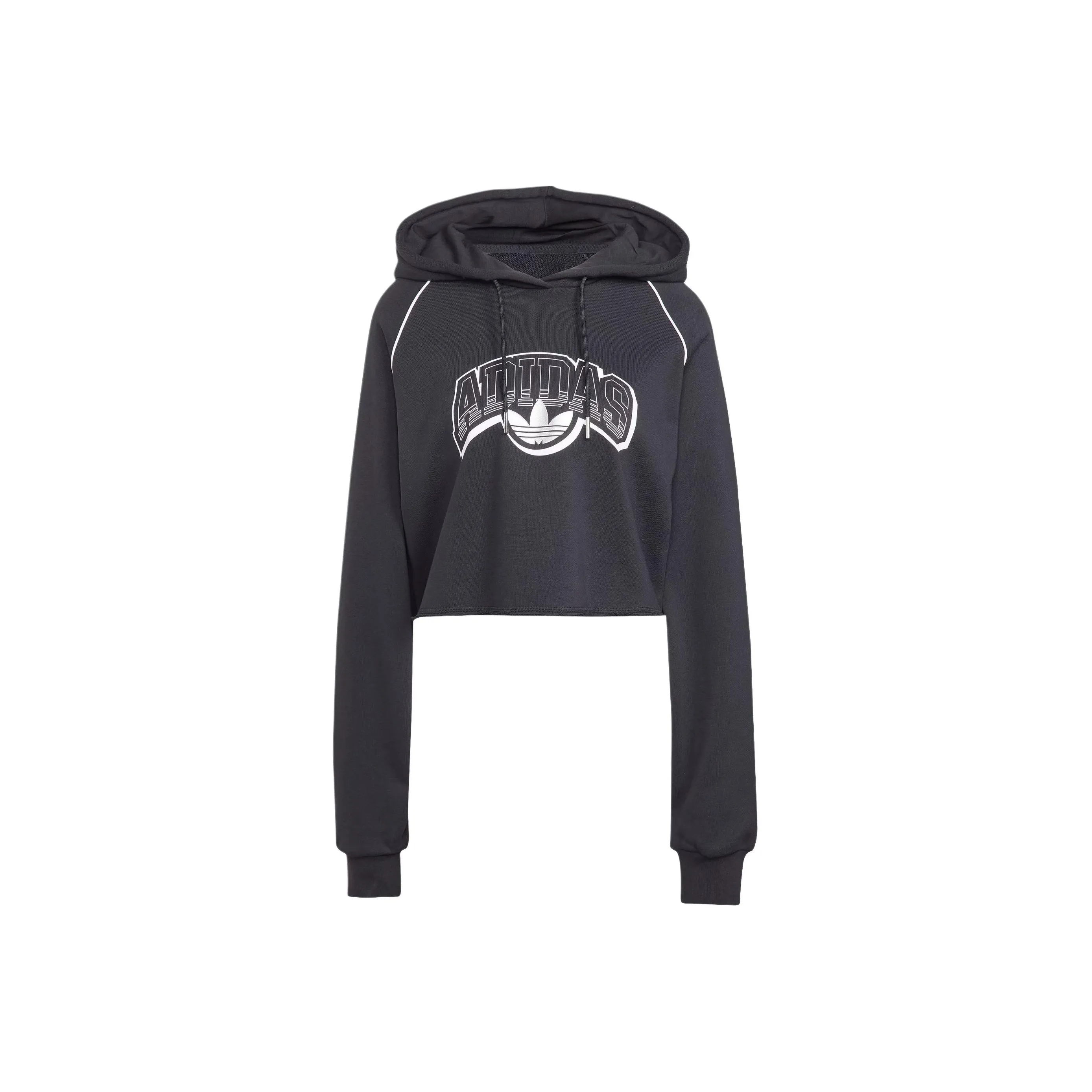 Adidas Originals Cropped Hoodie Толстовка Женская Черная