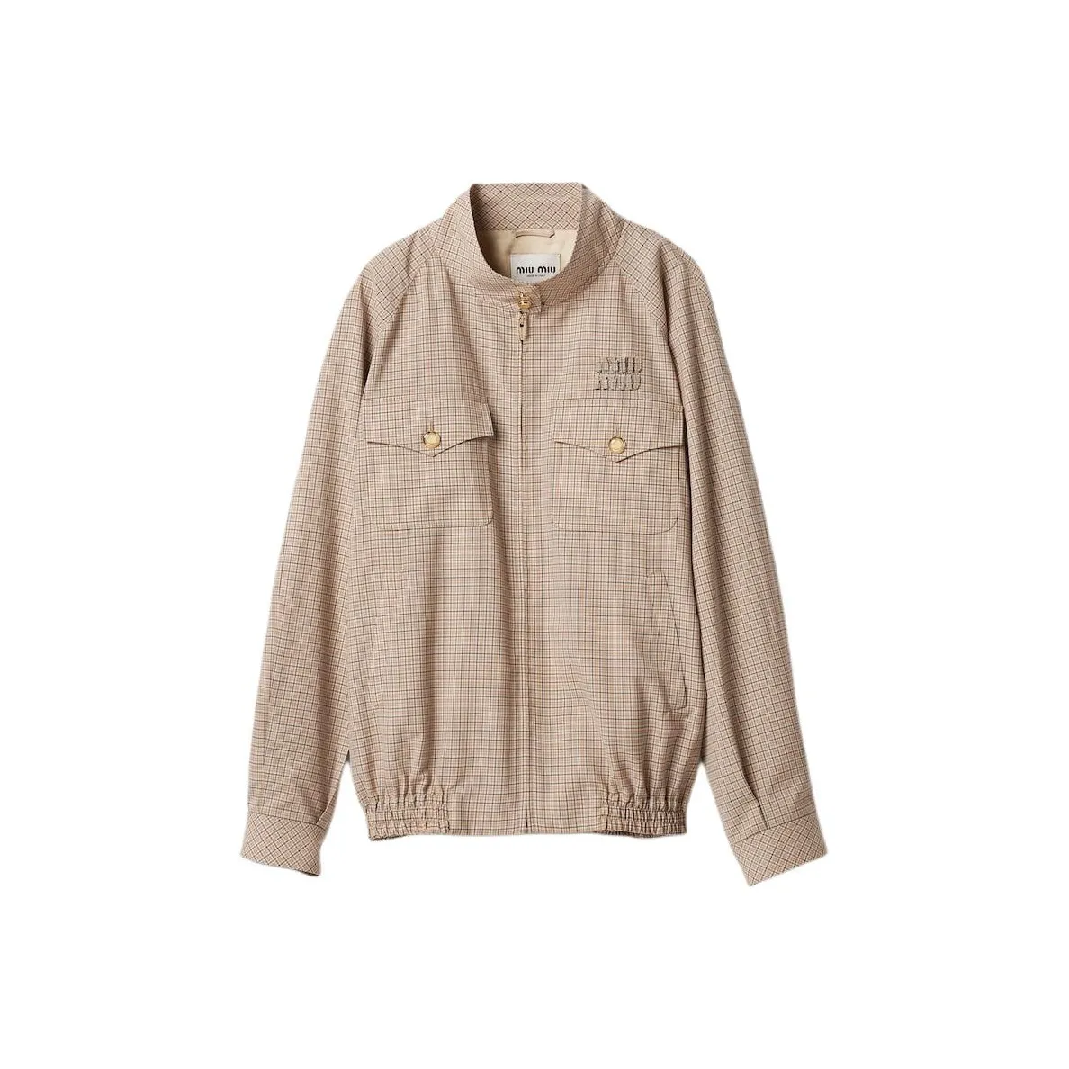 MIU MIU Jackets Coats Women's Lime Gray Stone
