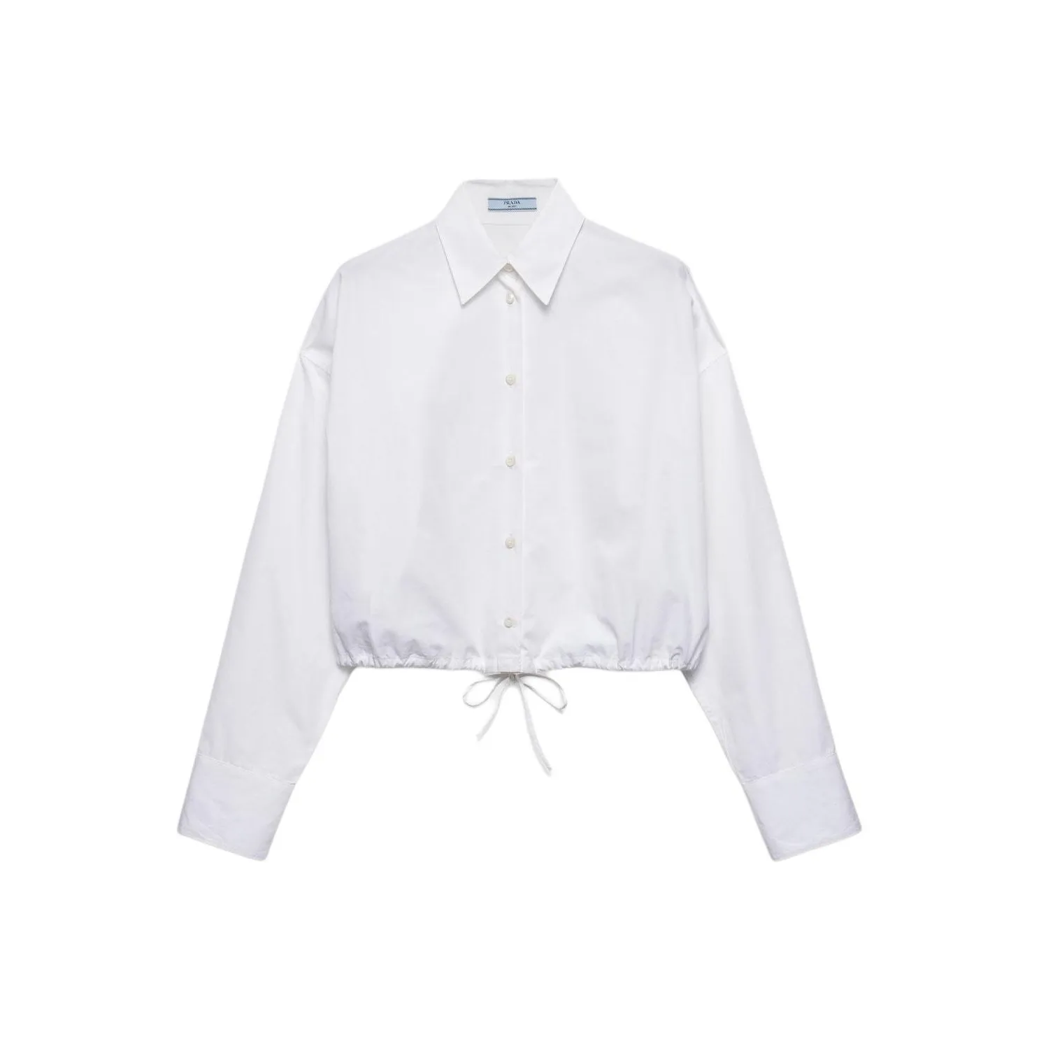 PRADA Drawstring Poplin Shirt