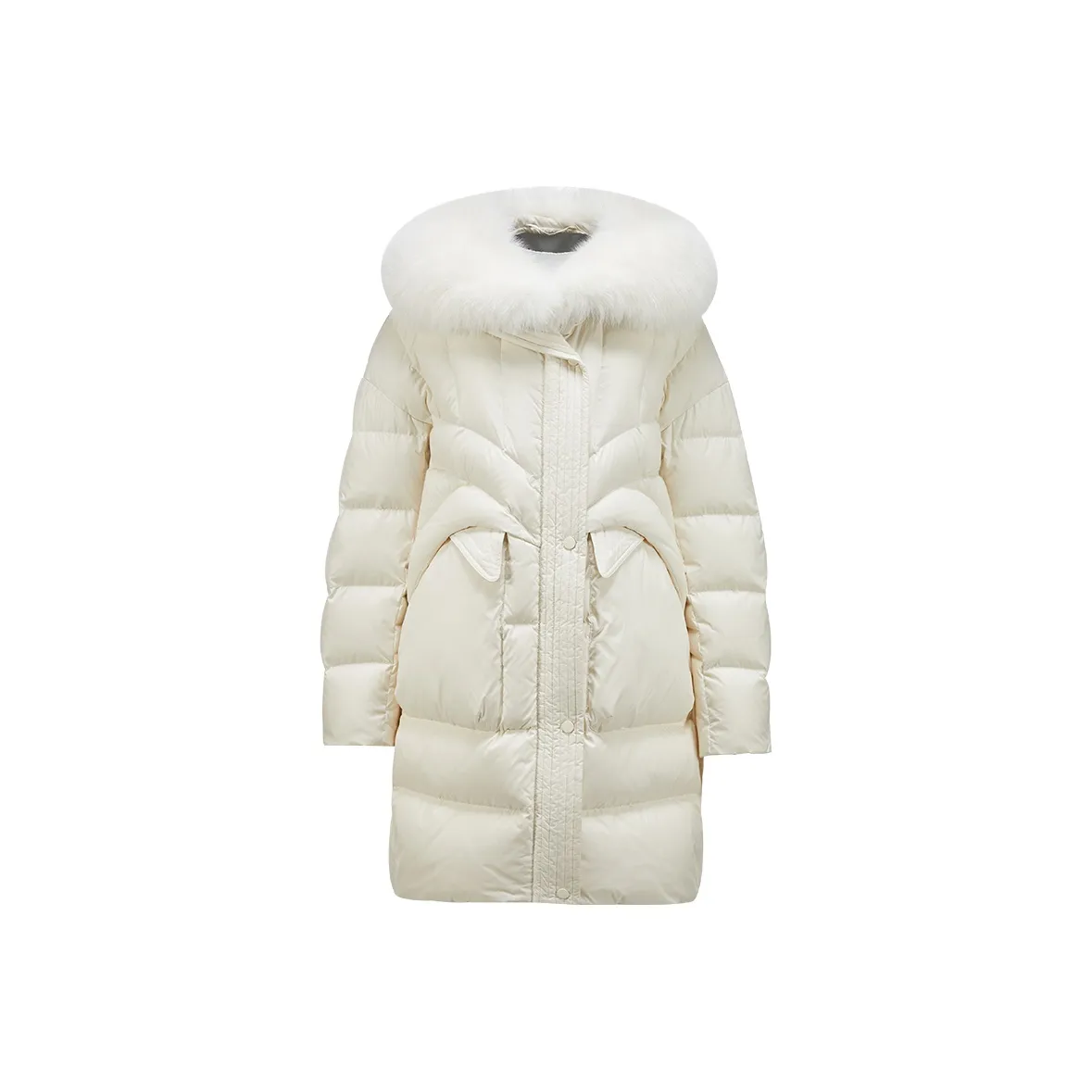 XIANGYING Пуховик Женский Бежевый