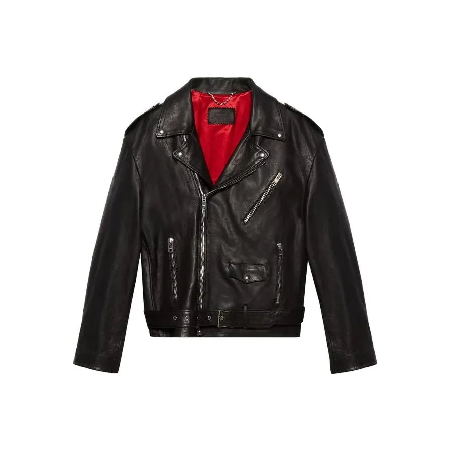 GUCCI Leather Biker Jacket