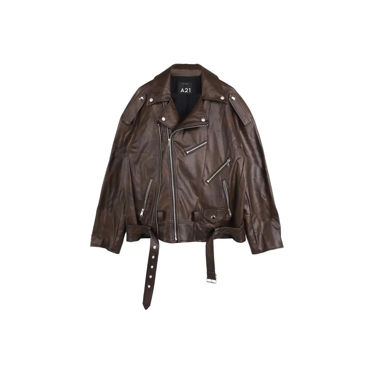 A21 Куртки и пальто женские темный кофейный