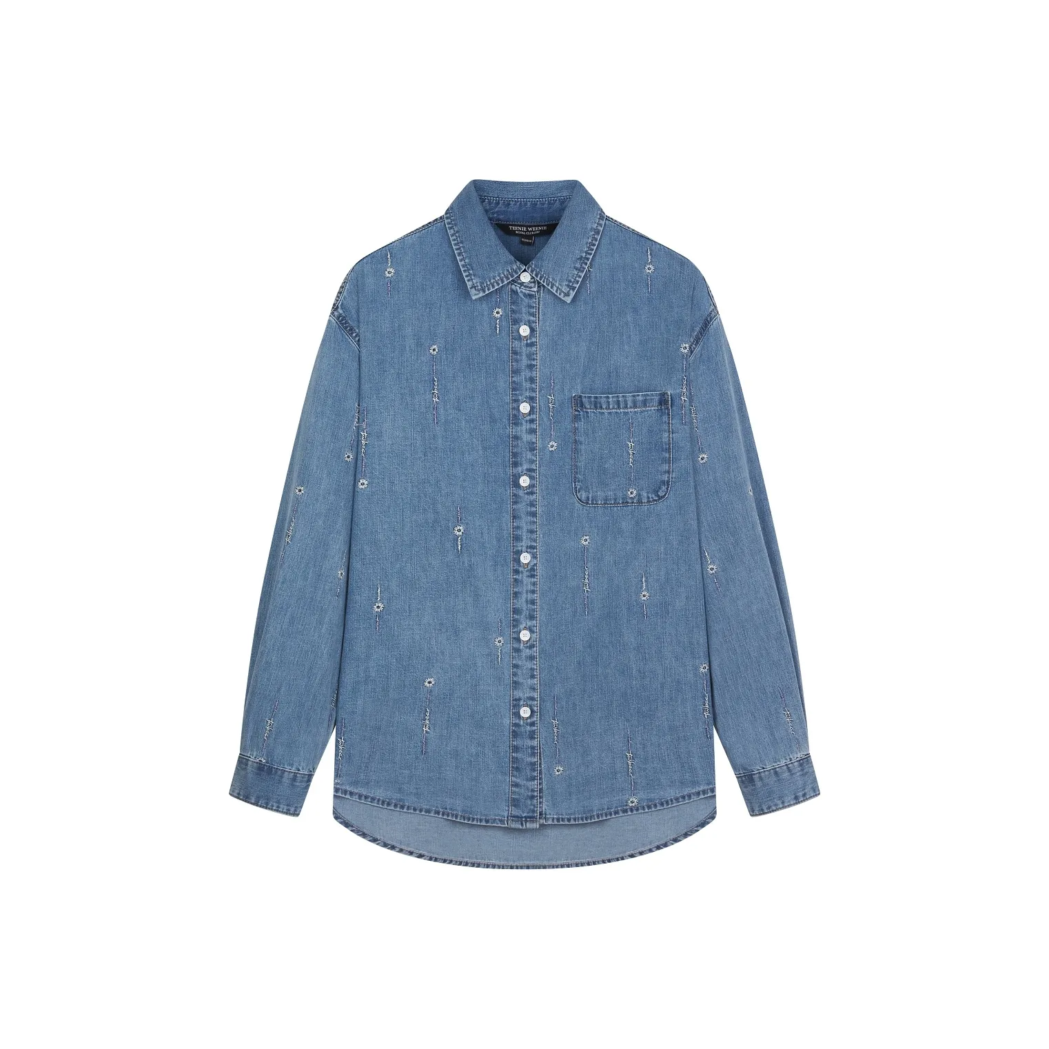 Teenie Weenie Рубашка Женская Средняя Синий