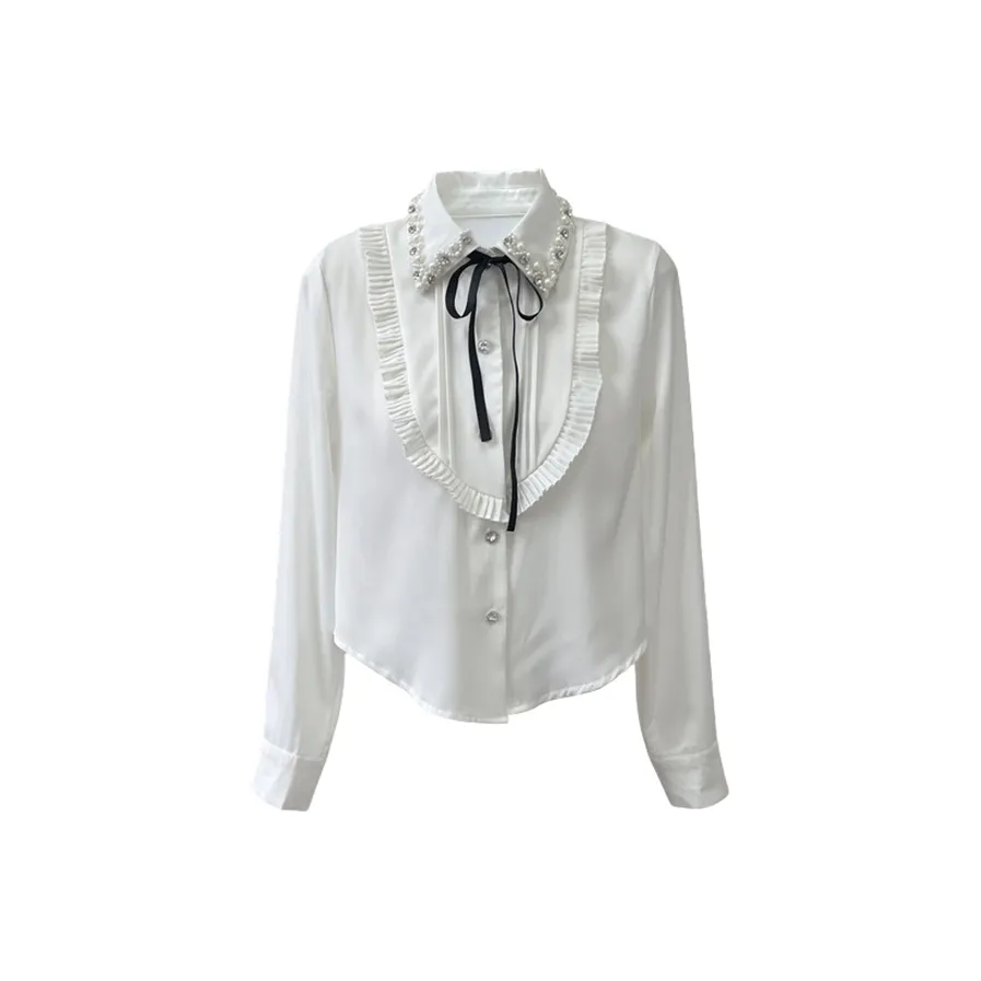 TUSHIFEI Белые Женские Рубашки