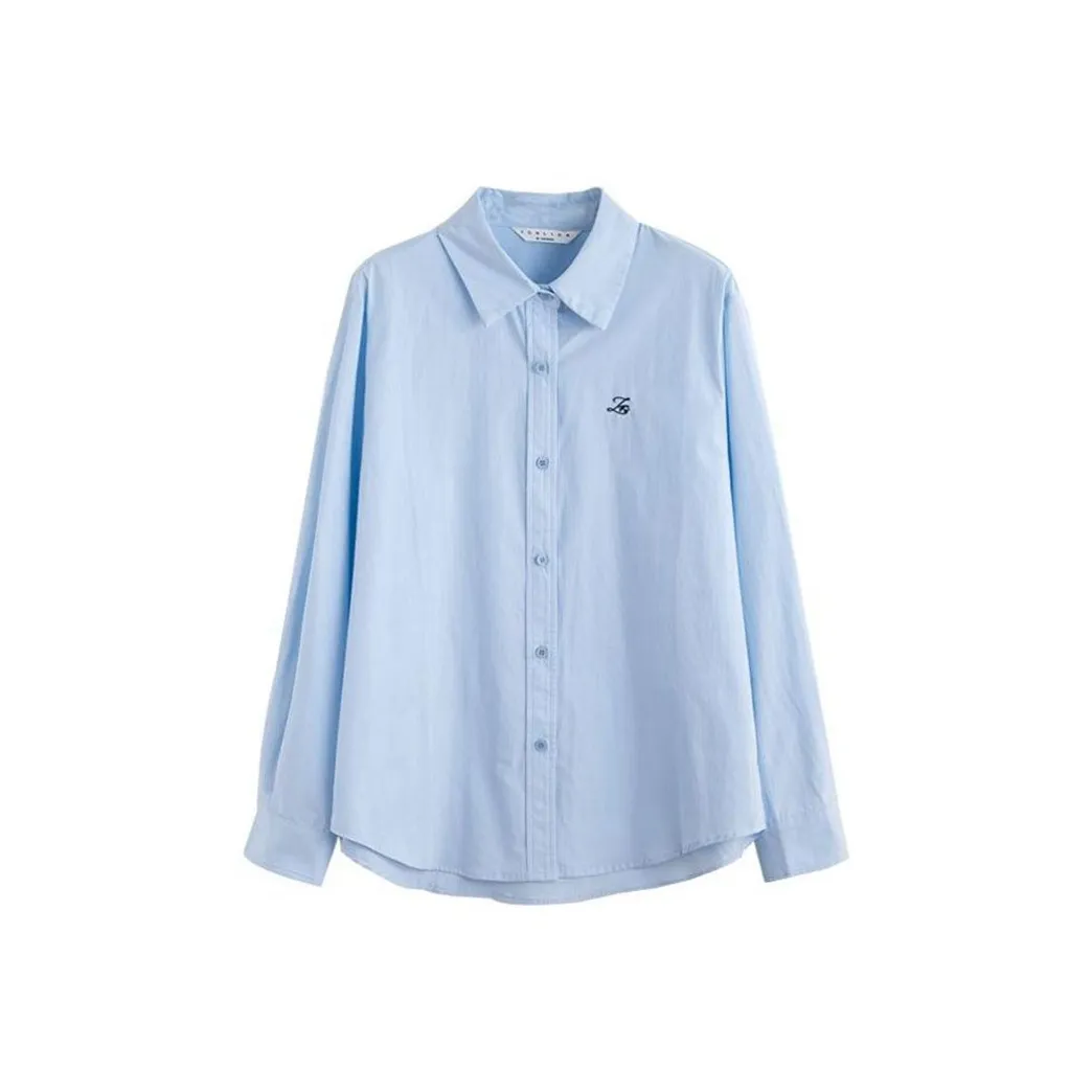 Tonlion Рубашка Женская Светло-Синяя
