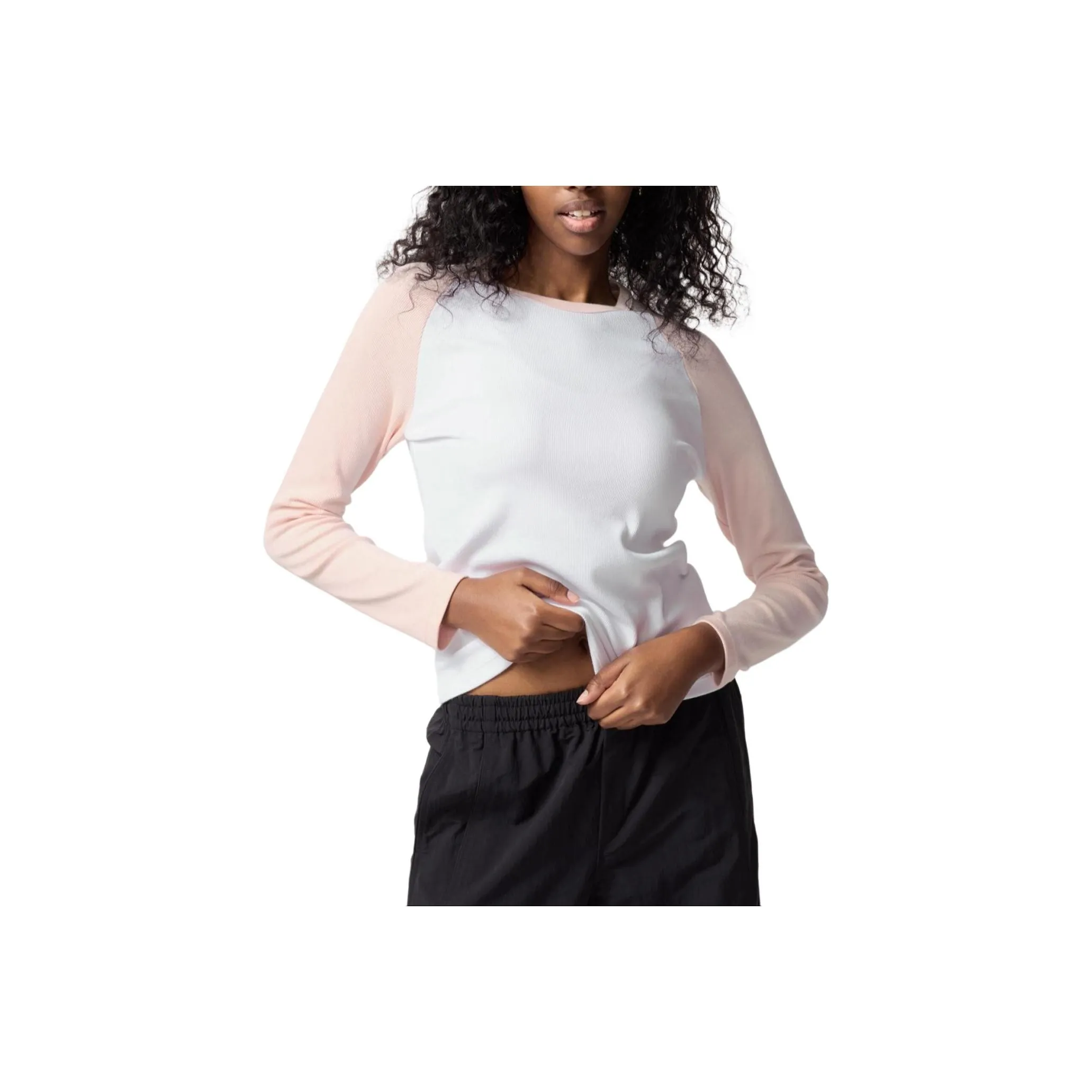 UNIQLO Raglan Sleeve T Shirt Women's Pastel Pink