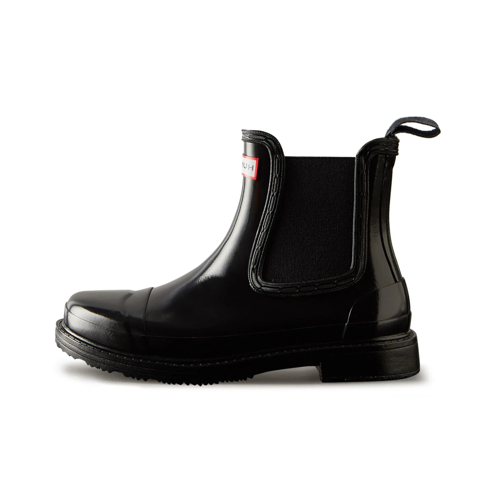 HUNTER Short Chelsea Boots Women's Black