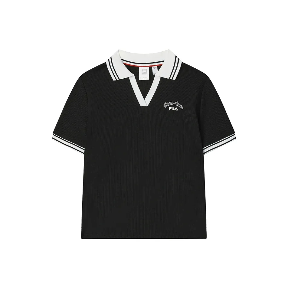 FILA TENNIS Polo Shirt Women's Jet Black BK