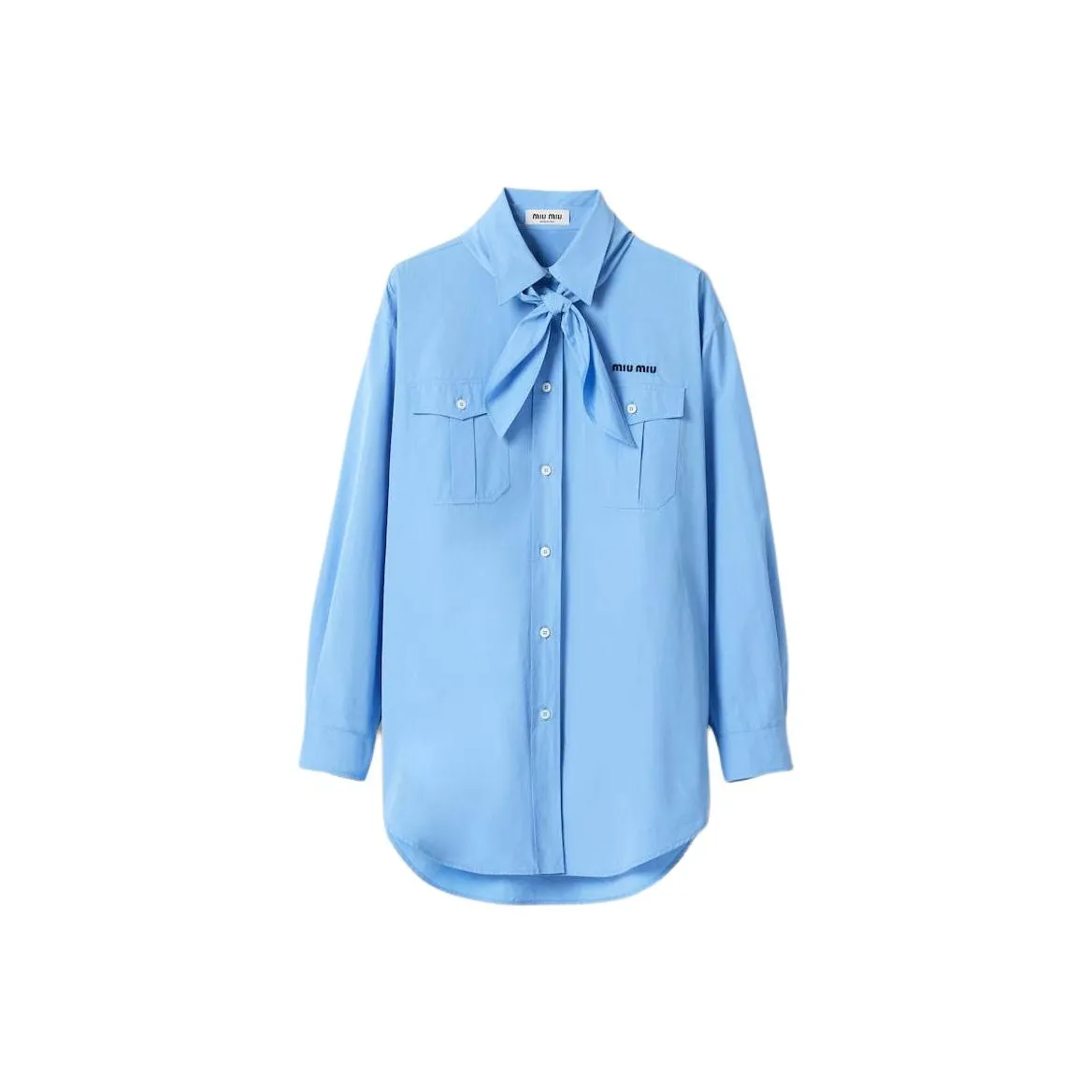 MIU MIU Scarf detail Poplin Shirt