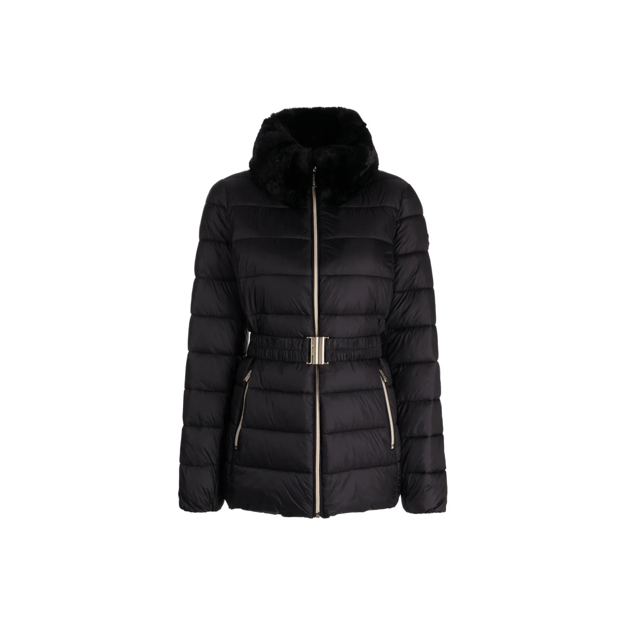 MICHAEL KORS Faux fur Collar Quilted Jacket