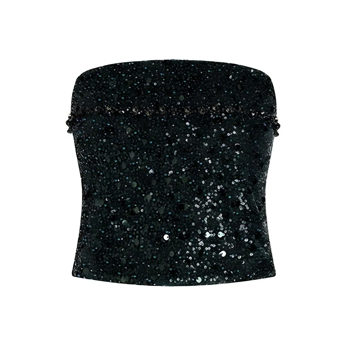 REJJ Без бретелек Топ Женский Зеленый