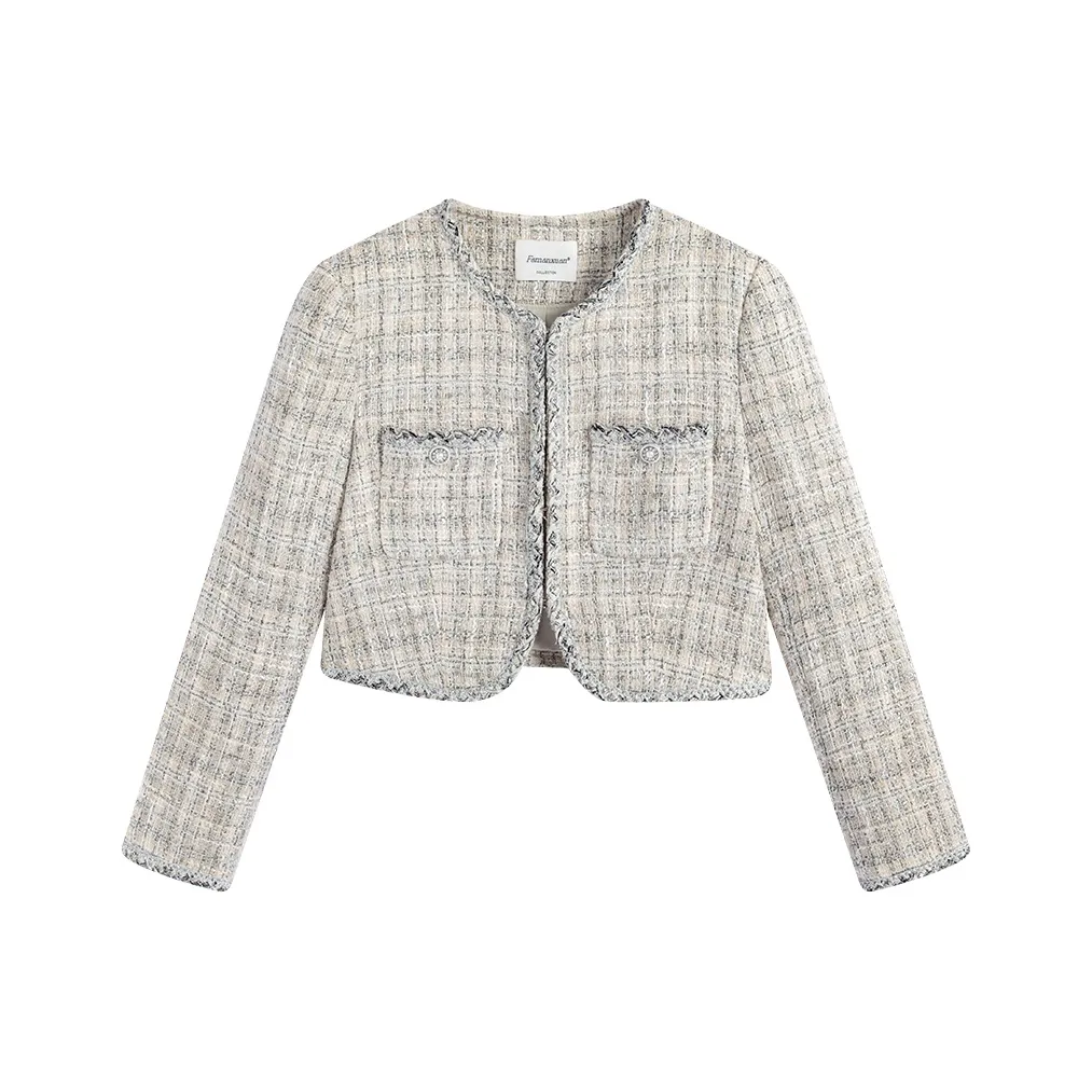 Famanxuan Куртки Пальто Женские Овсяный Мокко