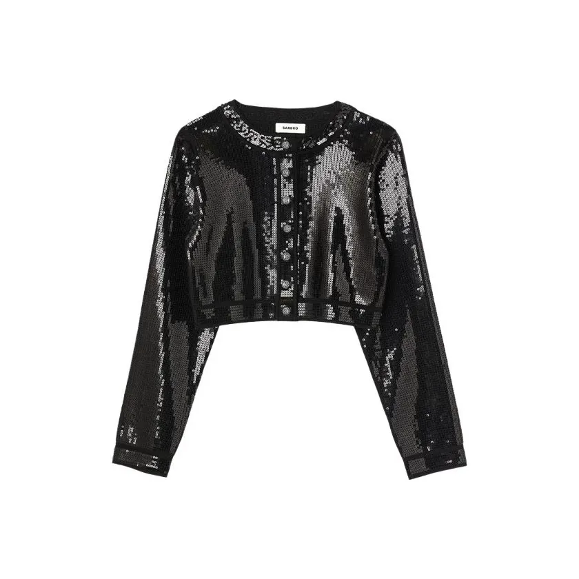 SANDRO Черные Женские Куртки