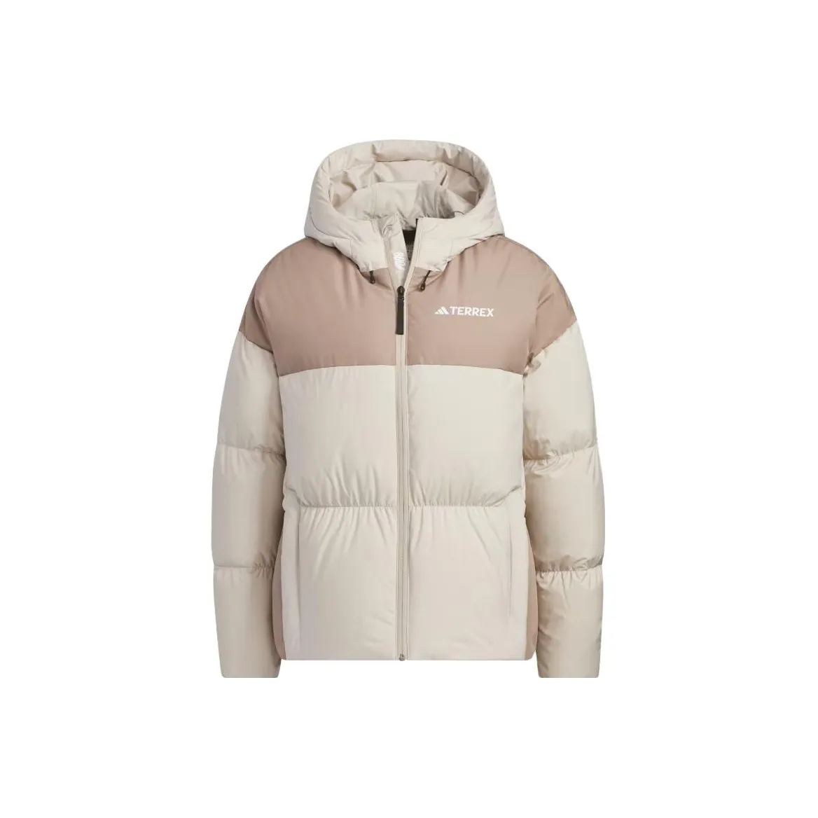 Adidas Goose Down Midweight Puffer Jacket Down Jacket Women's Beige