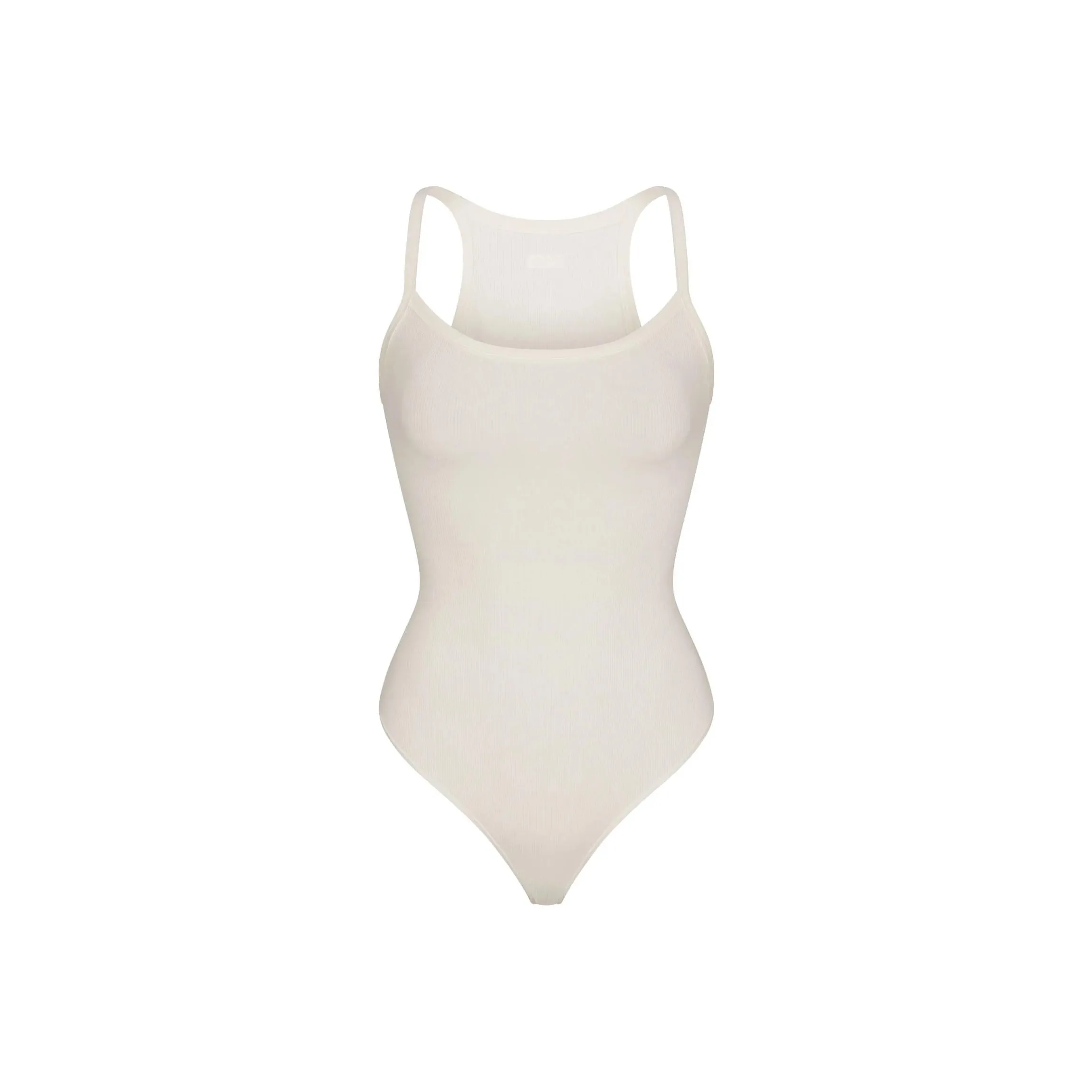 SKIMS FW24 COTTON Collection Хлопок Rib CAMI Комбинезон Bodysuit Женский Marble Мраморный Цвет