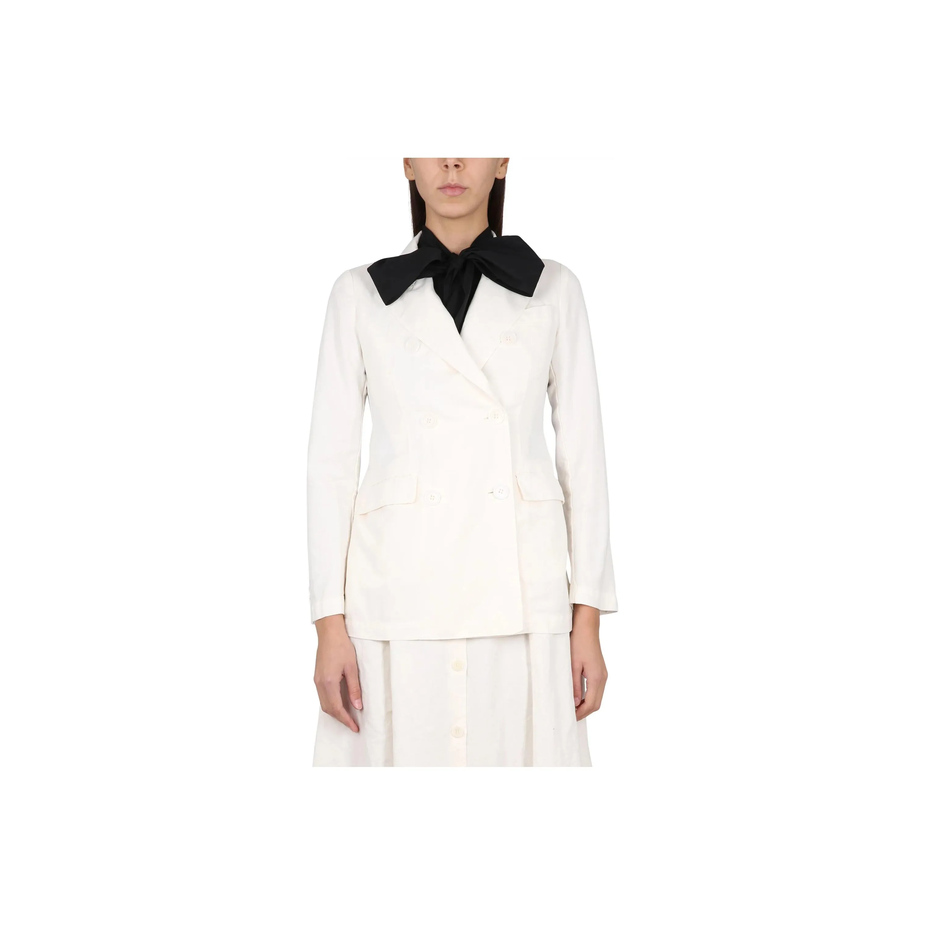 ASPESI Flap Pocketed Double Breasted Blazer