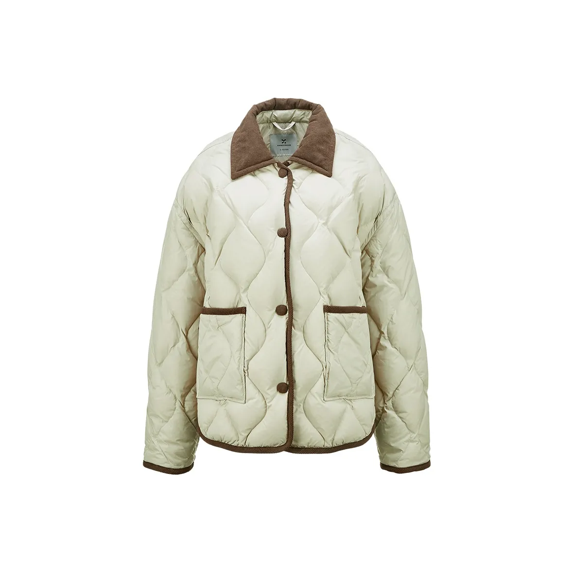 XIANGYING Пуховик Женский Шалфей Зеленый