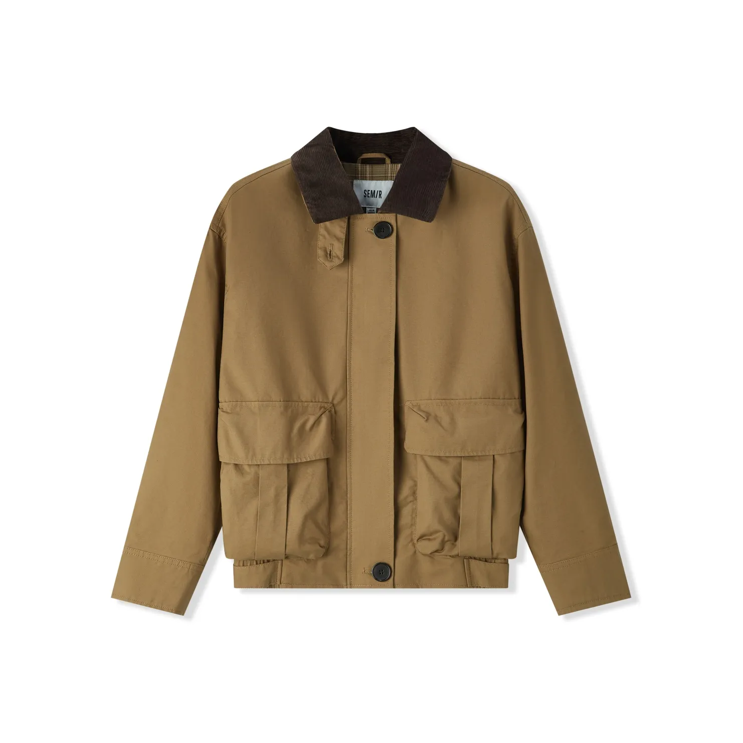 SEM/R Хаки Черный Тон Женские Куртки