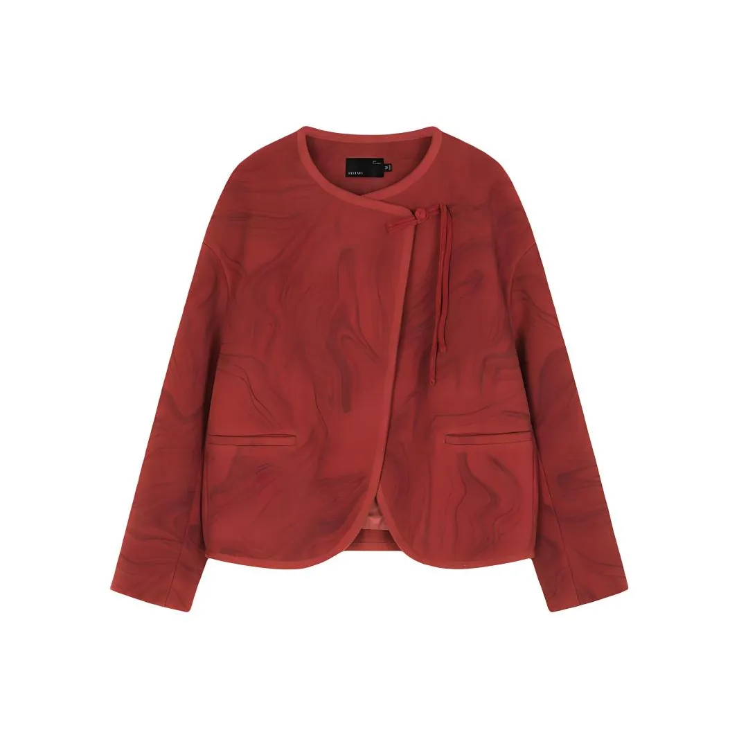 IHIMI Jackets Coats Women's Cherry Red