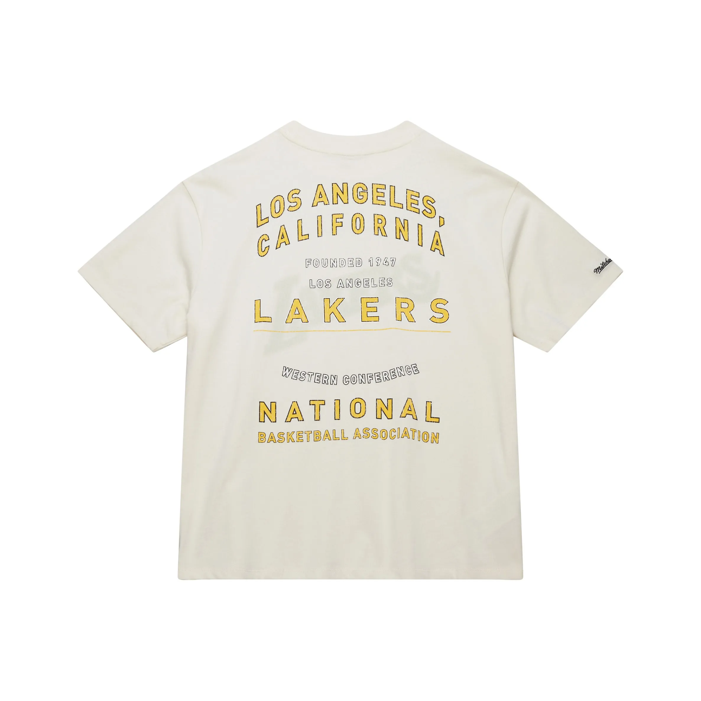 MITCHELL NESS x NBA Стандартная 100% хлопковая футболка Женская Белая