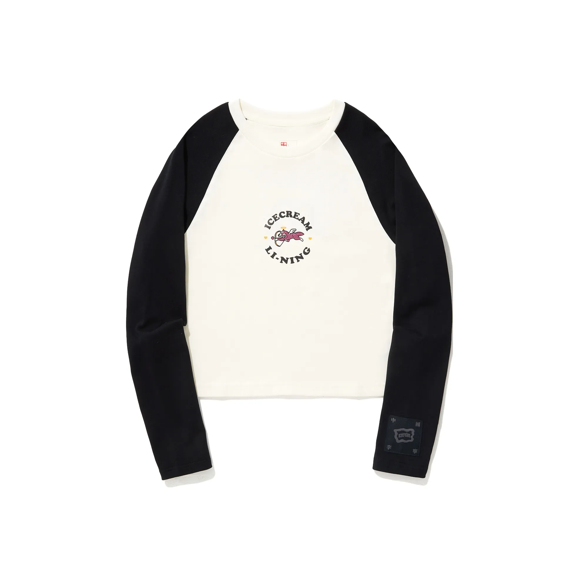 LINING x ICECREAM Толстовка Женская Бежевый Черный