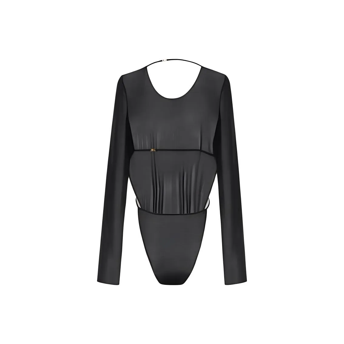 SAINT LAURENT Backless Long Sleeved Bodysuit