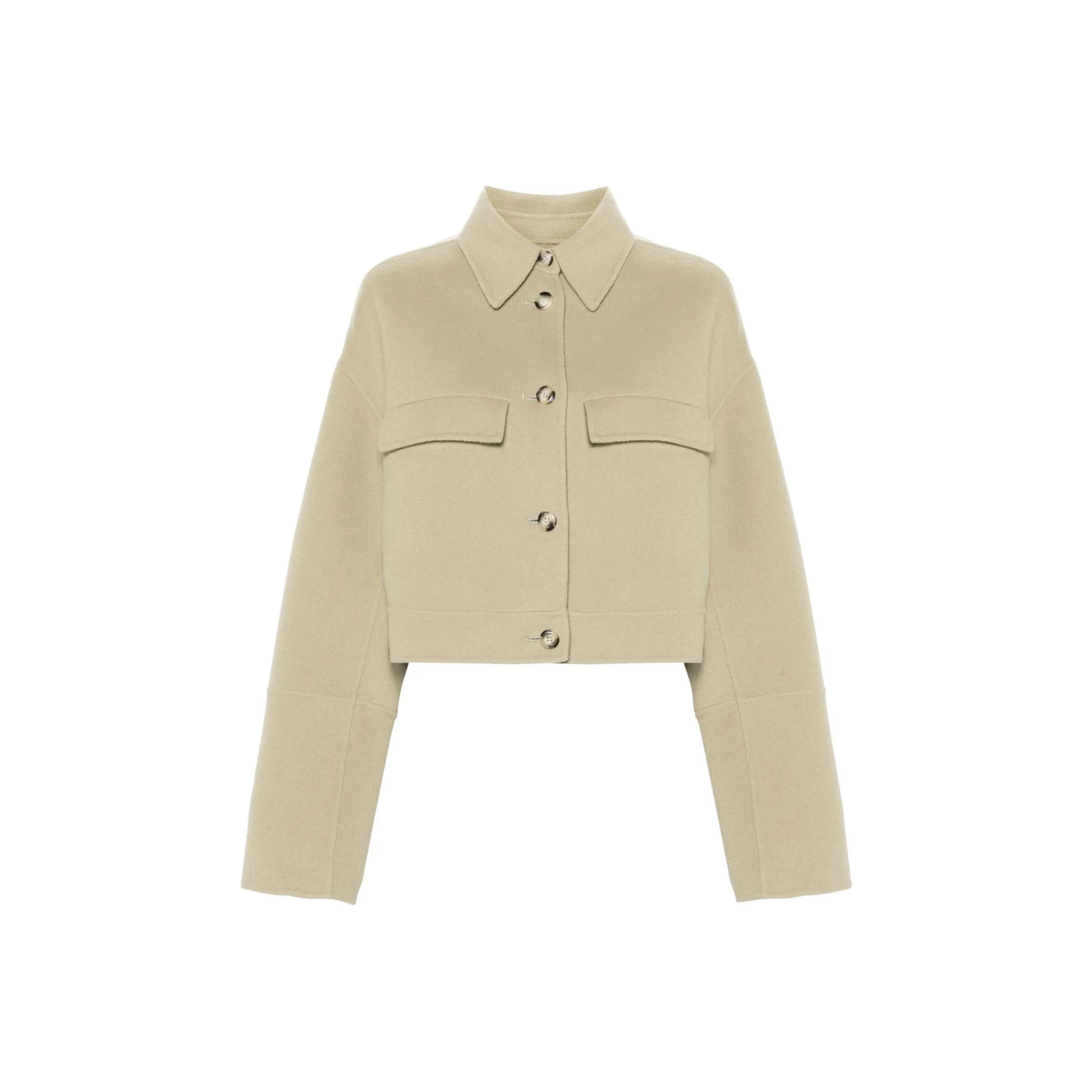NANUSHKA Felted Wool blend Cropped Jacket