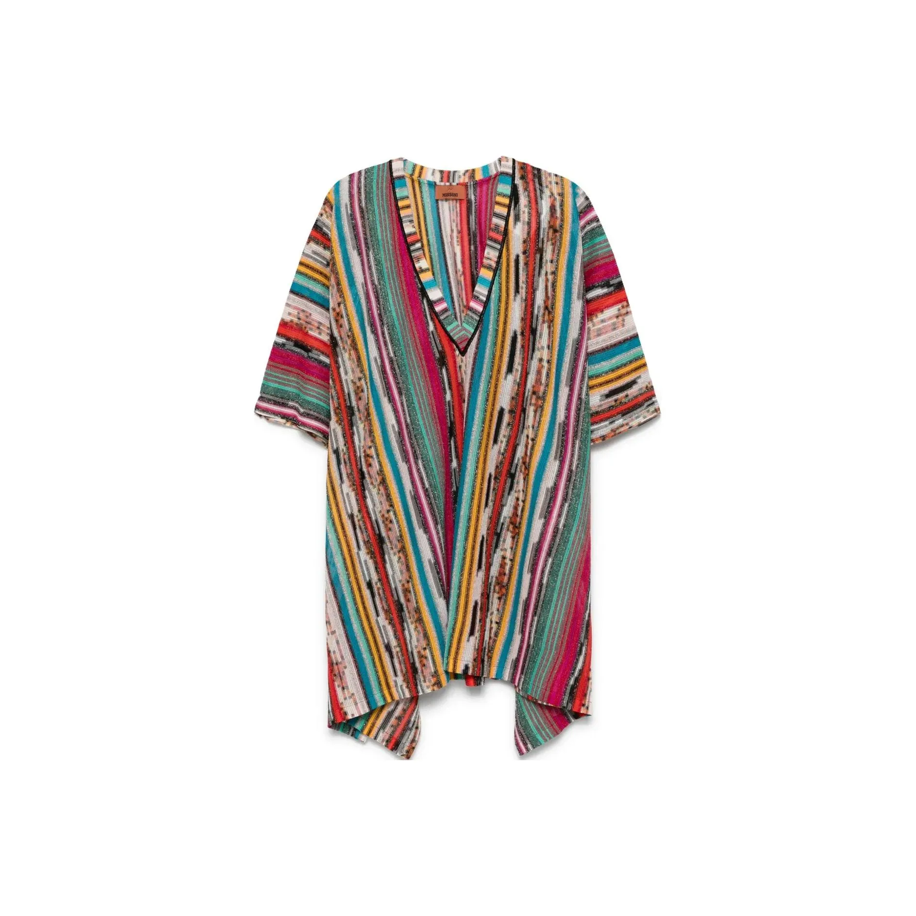 MISSONI Striped V Neck Cover Up