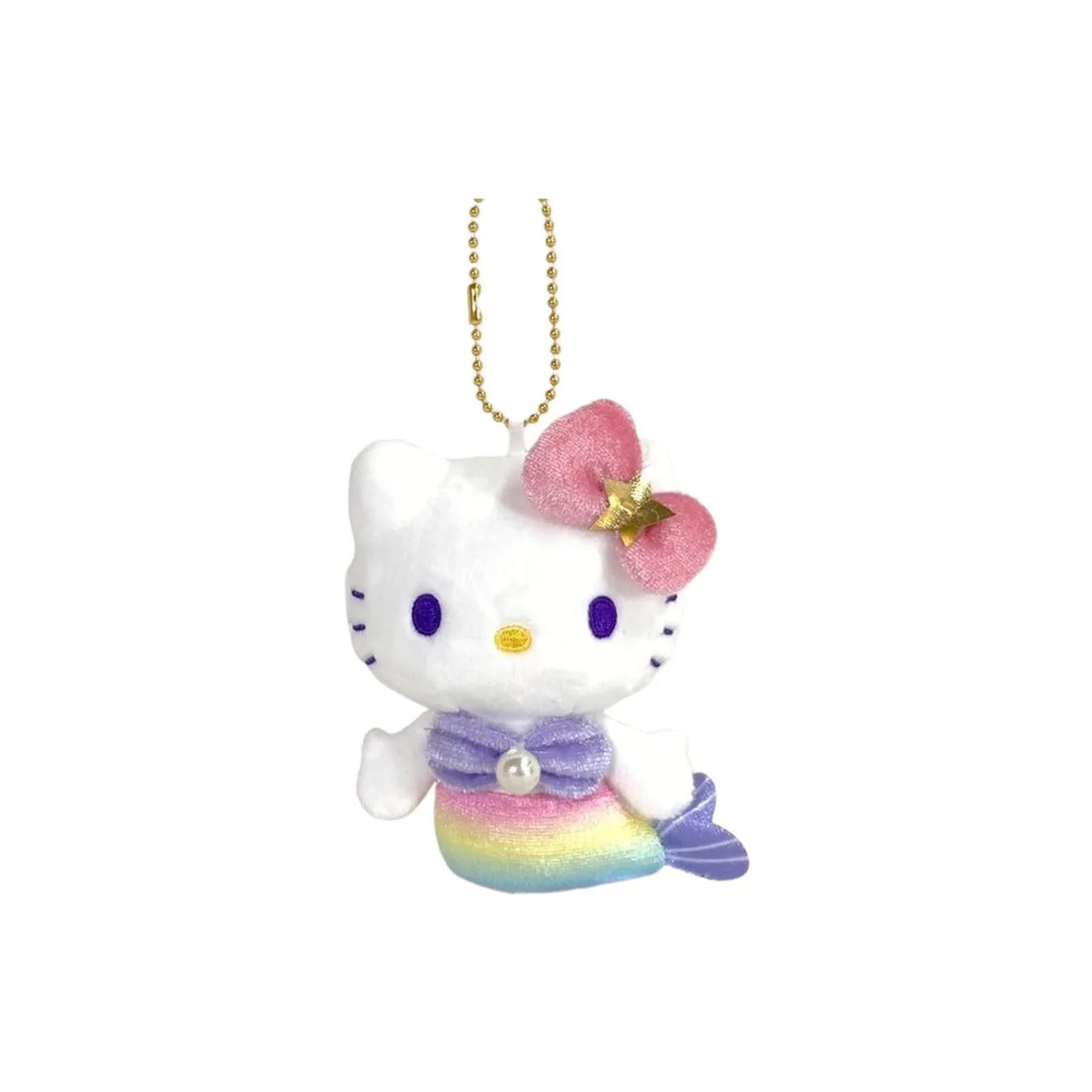 Санрио Hello Kitty Hello Kitty Коллекция Mermaid Красный и Желтый Куклы Плюшевая Подвеска 10 см Рекомендуемая Высота